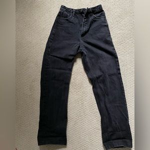 THRILLS Pulp jeans high waisted black jeans size 4. Lightly worn
